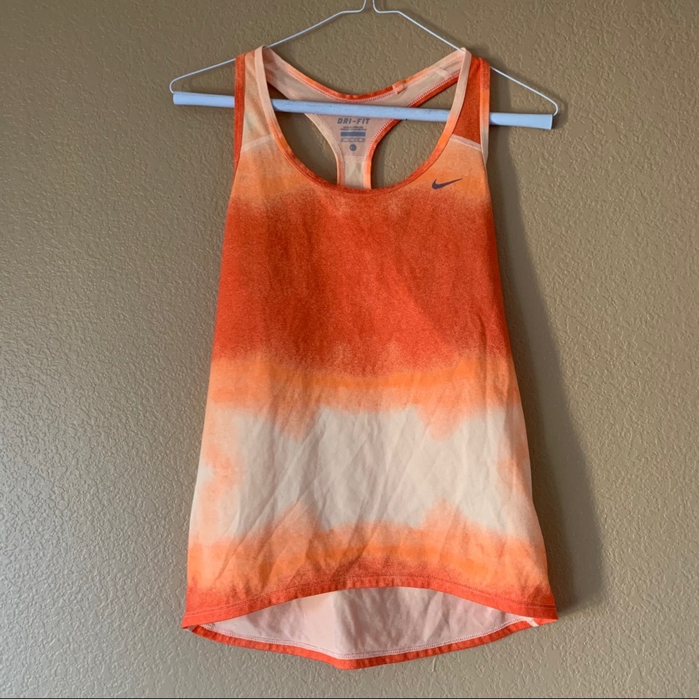 Nike Women’s Running Tank Ombré Orange - XS